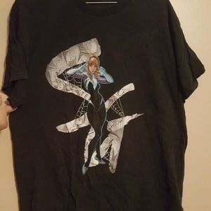 Black Marvel spider gwen tee size large